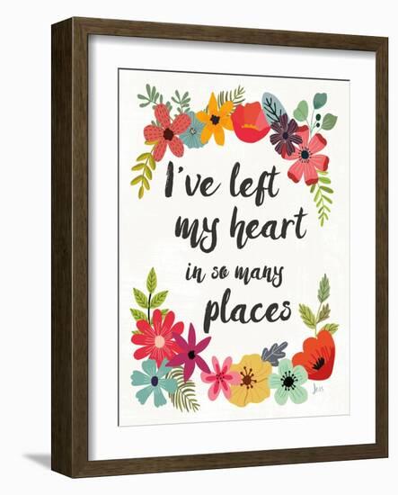 Words and Petals II-Jess Aiken-Framed Art Print