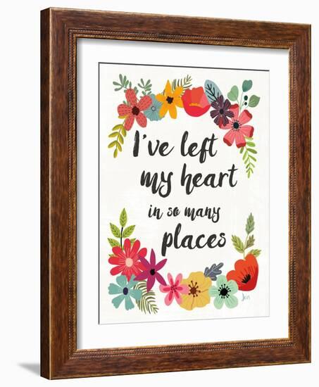 Words and Petals II-Jess Aiken-Framed Art Print