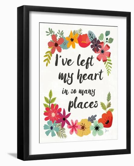 Words and Petals II-Jess Aiken-Framed Art Print