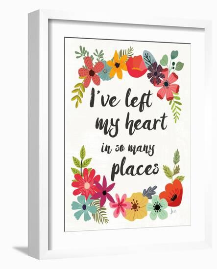 Words and Petals II-Jess Aiken-Framed Art Print