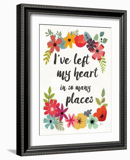 Words and Petals II-Jess Aiken-Framed Art Print