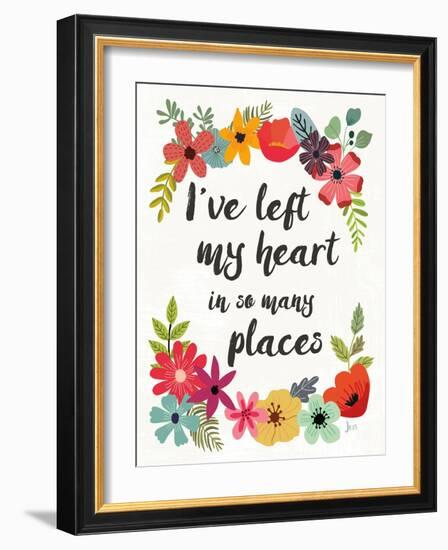 Words and Petals II-Jess Aiken-Framed Art Print