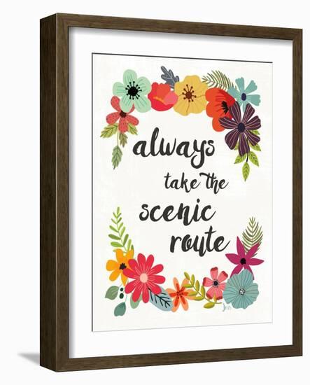 Words and Petals III-Jess Aiken-Framed Art Print