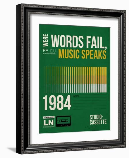 Words Fail, Music Speaks-NaxArt-Framed Art Print