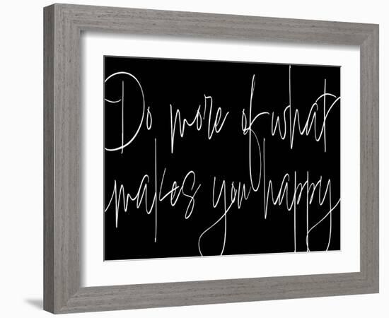 Words of Encouragement III BW v2-Sarah Adams-Framed Art Print