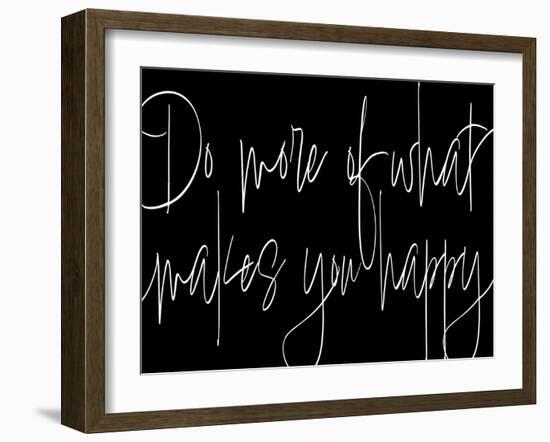 Words of Encouragement III BW v2-Sarah Adams-Framed Art Print