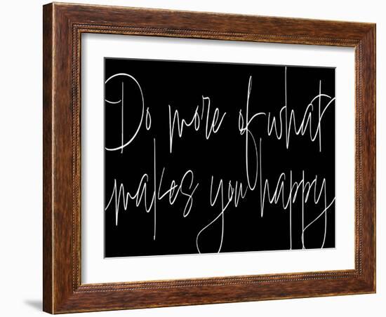 Words of Encouragement III BW v2-Sarah Adams-Framed Art Print