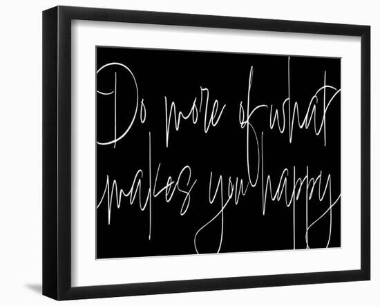 Words of Encouragement III BW v2-Sarah Adams-Framed Art Print