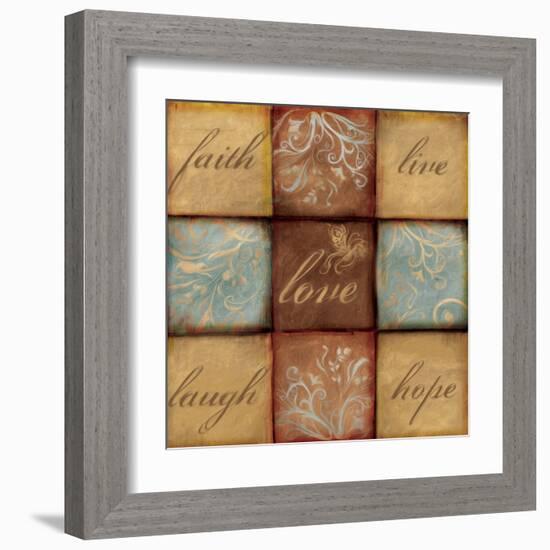 Words of Inspiration Love-Artique Studio-Framed Art Print