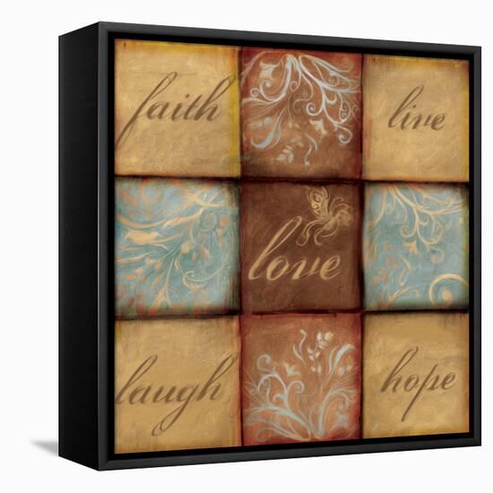 Words of Inspiration Love-Artique Studio-Framed Stretched Canvas