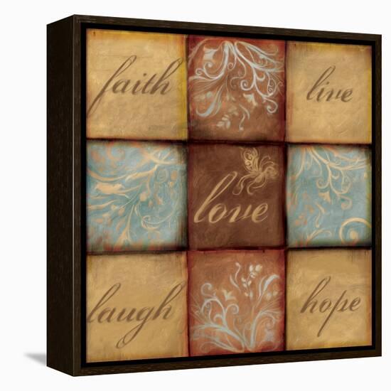 Words of Inspiration Love-Artique Studio-Framed Stretched Canvas