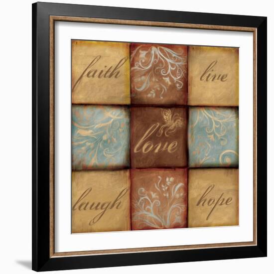 Words of Inspiration Love-Artique Studio-Framed Art Print