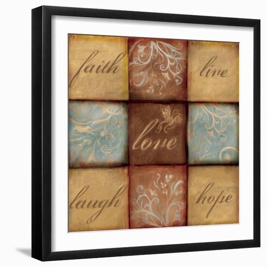 Words of Inspiration Love-Artique Studio-Framed Art Print