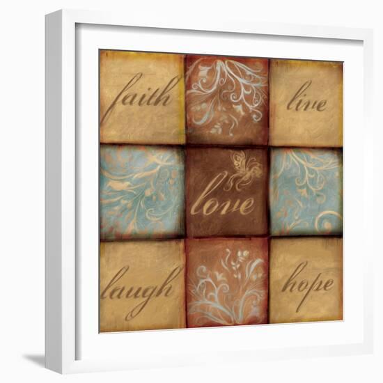 Words of Inspiration Love-Artique Studio-Framed Art Print