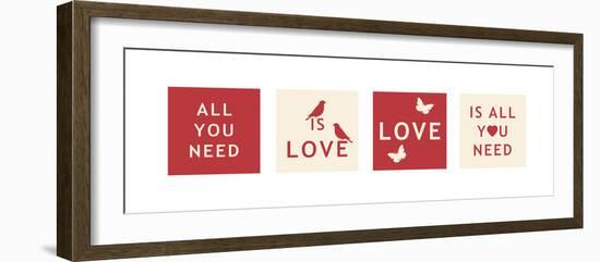 Words of Kindness VI-The Vintage Collection-Framed Giclee Print