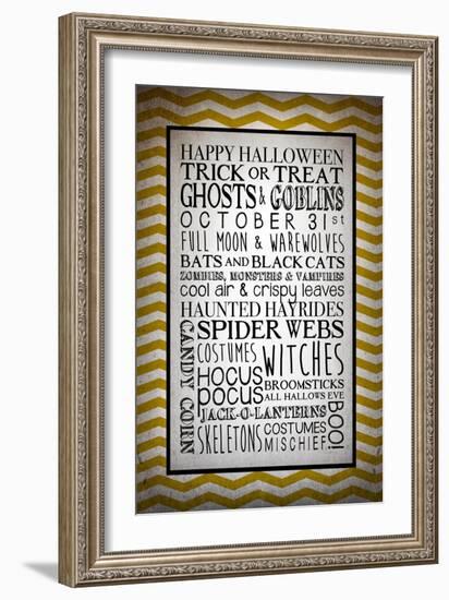 Words of October-Kimberly Glover-Framed Giclee Print