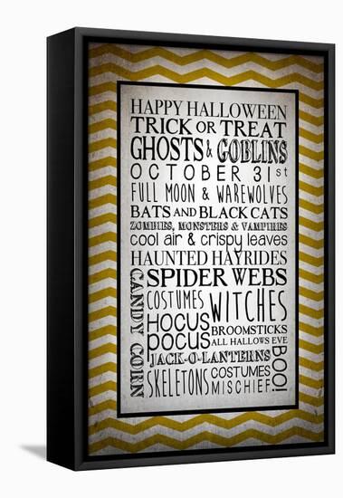 Words of October-Kimberly Glover-Framed Premier Image Canvas