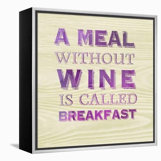 Words of Wine 10-Lola Bryant-Framed Stretched Canvas