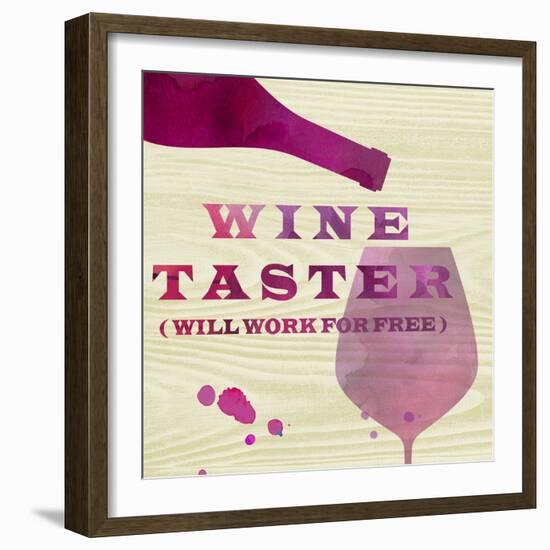 Words of Wine 2-Lola Bryant-Framed Art Print