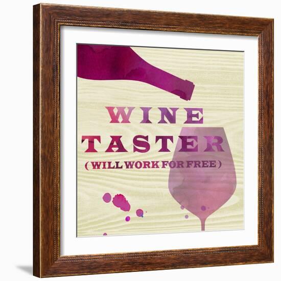 Words of Wine 2-Lola Bryant-Framed Art Print