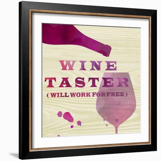 Words of Wine 2-Lola Bryant-Framed Art Print