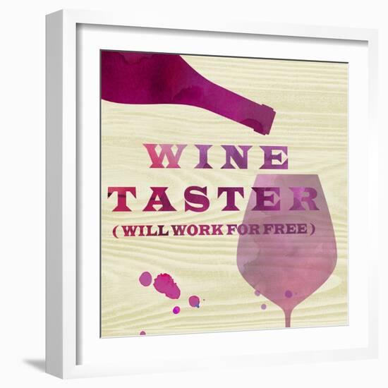 Words of Wine 2-Lola Bryant-Framed Art Print