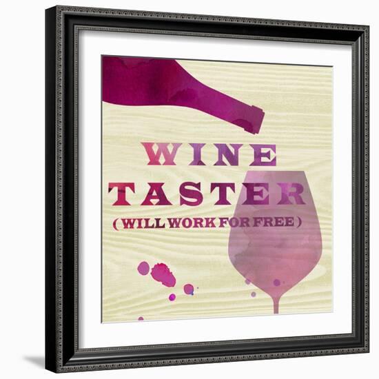 Words of Wine 2-Lola Bryant-Framed Art Print