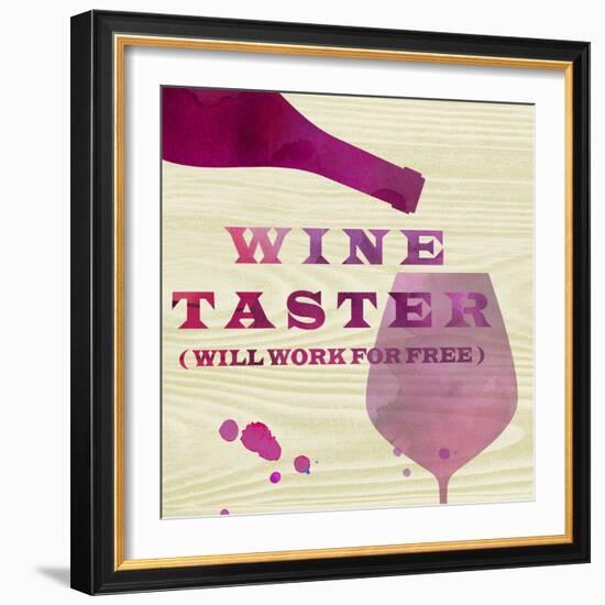 Words of Wine 2-Lola Bryant-Framed Art Print