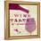 Words of Wine 2-Lola Bryant-Framed Stretched Canvas