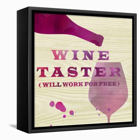 Words of Wine 2-Lola Bryant-Framed Stretched Canvas