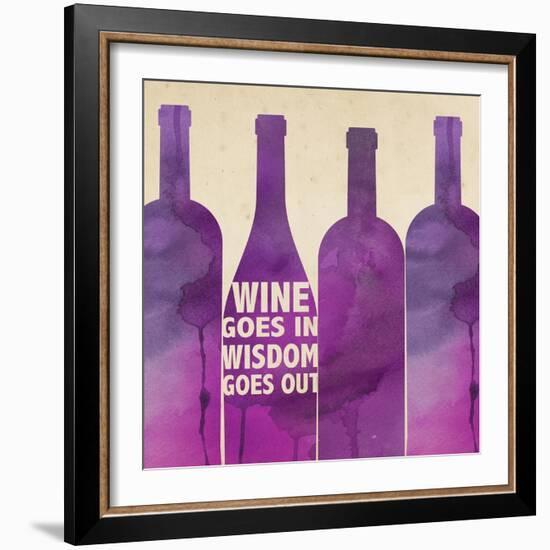 Words of Wine 4-Lola Bryant-Framed Art Print