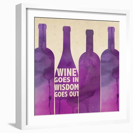 Words of Wine 4-Lola Bryant-Framed Art Print