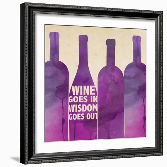 Words of Wine 4-Lola Bryant-Framed Art Print