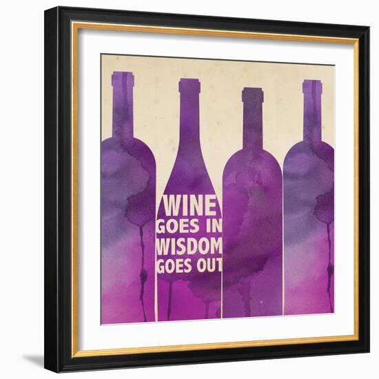 Words of Wine 4-Lola Bryant-Framed Art Print