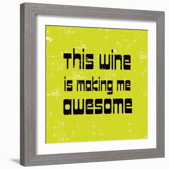 Words of Wine 5-Lola Bryant-Framed Art Print