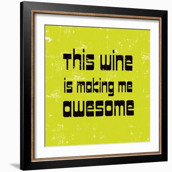 Words of Wine 5-Lola Bryant-Framed Art Print