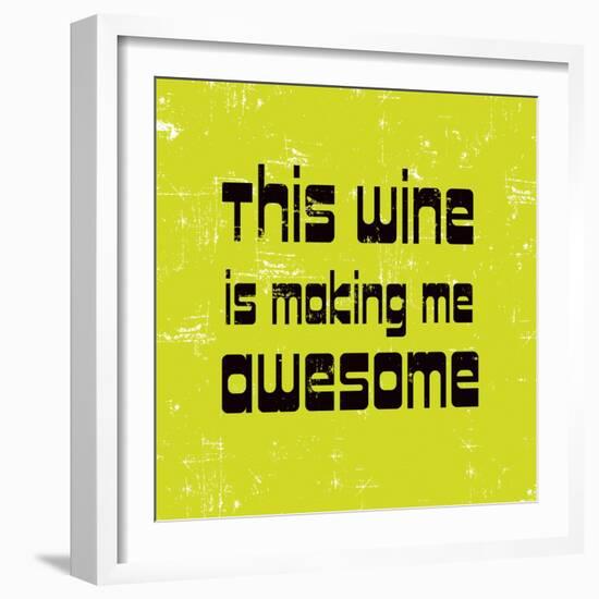 Words of Wine 5-Lola Bryant-Framed Art Print