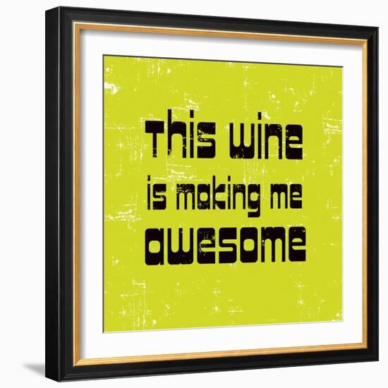 Words of Wine 5-Lola Bryant-Framed Art Print