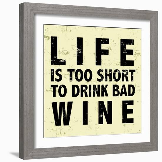 Words of Wine 7-Lola Bryant-Framed Art Print