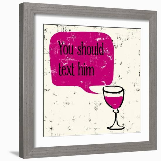 Words of Wine 9-Lola Bryant-Framed Art Print