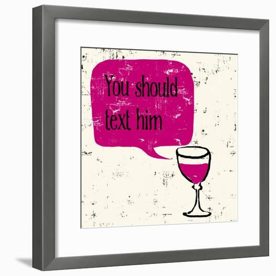 Words of Wine 9-Lola Bryant-Framed Art Print