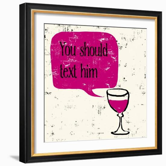 Words of Wine 9-Lola Bryant-Framed Art Print