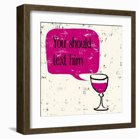 Words of Wine 9-Lola Bryant-Framed Art Print