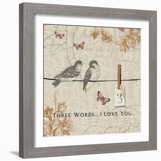 Words that Count III-Pela Design-Framed Art Print