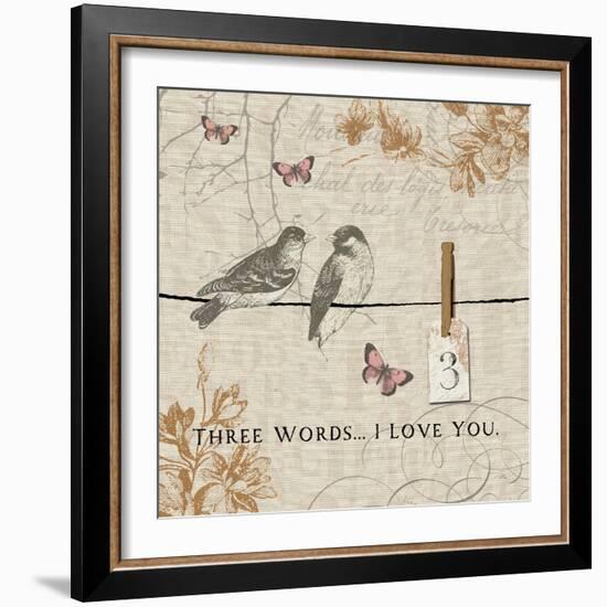 Words that Count III-Pela Design-Framed Art Print