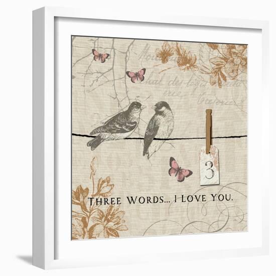 Words that Count III-Pela Design-Framed Art Print