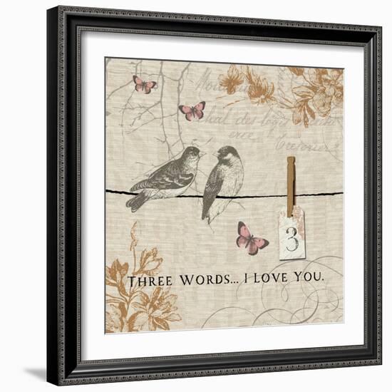 Words that Count III-Pela Design-Framed Art Print