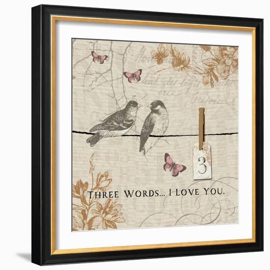 Words that Count III-Pela Design-Framed Art Print