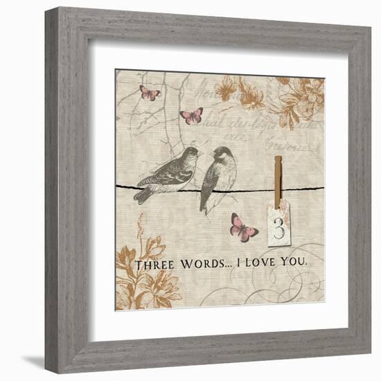 Words that Count III-Pela Design-Framed Art Print