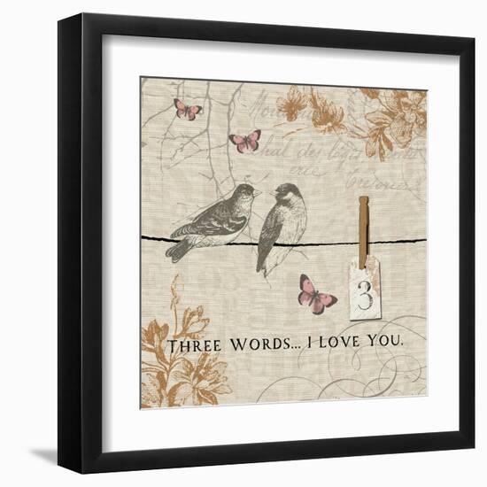 Words that Count III-Pela Design-Framed Art Print